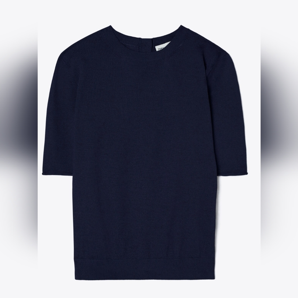 Tory Burch Navy Blue Crewneck Sweater